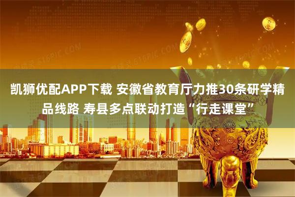 凯狮优配APP下载 安徽省教育厅力推30条研学精品线路 寿县多点联动打造“行走课堂”