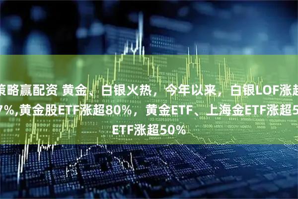 策略赢配资 黄金、白银火热，今年以来，白银LOF涨超127%,黄金股ETF涨超80%，黄金ETF、上海金ETF涨超50%